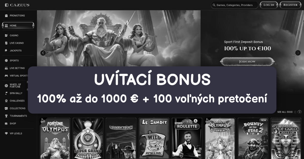 Cazeus Casino welcome bonus