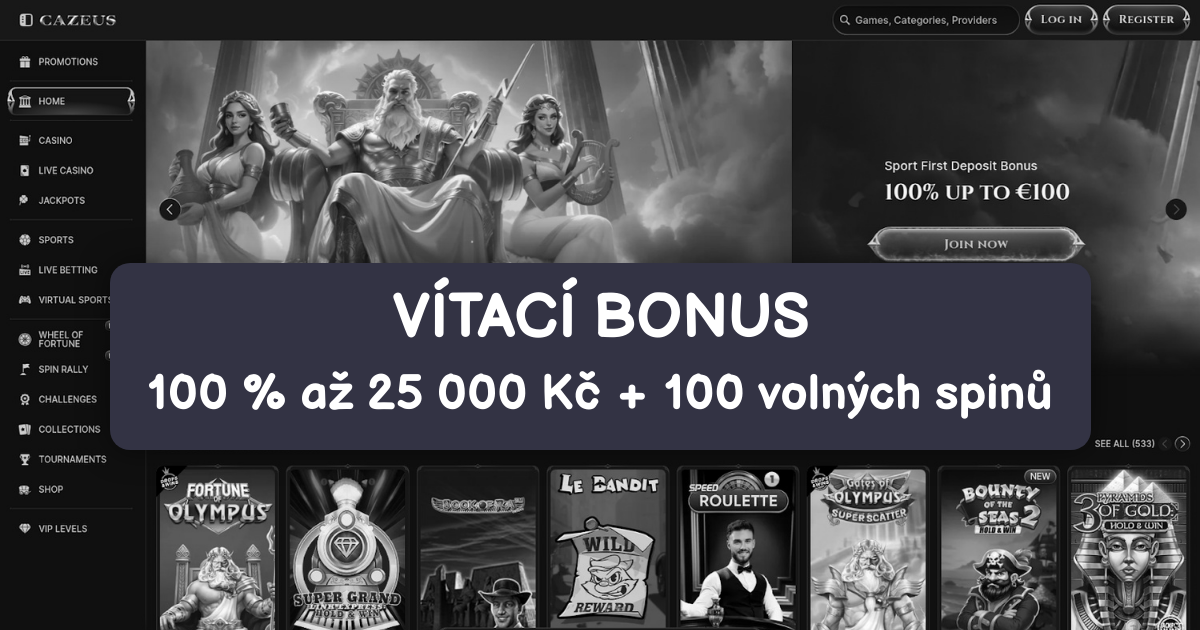 Cazeus Casino welcome bonus